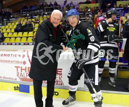 Eishockey Legenden Turnier.  Anton Polster, Andreas Herzog . Villach, am 16.12.2023.
Foto: Kuess

---
pressefotos, pressefotografie, kuess, qs, qspictures, sport, bild, bilder, bilddatenbank