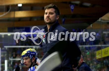 EBEL. Eishockey Bundesliga. EC VSV gegen Asiago Hockey.   Trainer Marcel Rodman (VSV). Villach, am 22.12.2023
Foto: Kuess
www.qspictures.net
---
pressefotos, pressefotografie, kuess, qs, qspictures, sport, bild, bilder, bilddatenbank