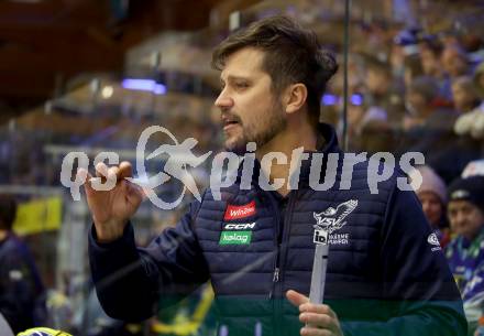 EBEL. Eishockey Bundesliga. EC VSV gegen Asiago Hockey.   Trainer Marcel Rodman (VSV). Villach, am 22.12.2023
Foto: Kuess
www.qspictures.net
---
pressefotos, pressefotografie, kuess, qs, qspictures, sport, bild, bilder, bilddatenbank