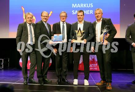 Nacht des Sports. Sportgala. Kaernten Sportler des Jahres 2023.   Marjan Velik, Helmut Petschar, Franz Klammer, Markus Salcher, Fritz Strobl . Velden, am 23.12.2023.
Foto: Kuess
www.qspictures.net
---
pressefotos, pressefotografie, kuess, qs, qspictures, sport, bild, bilder, bilddatenbank