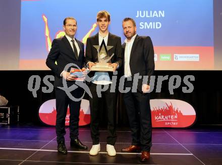 Nacht des Sports. Sportgala. Kaernten Sportler des Jahres 2023.   Gerd Kurath, Julijan Smid, Thomas Jank . Velden, am 23.12.2023.
Foto: Kuess
www.qspictures.net
---
pressefotos, pressefotografie, kuess, qs, qspictures, sport, bild, bilder, bilddatenbank