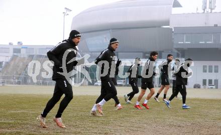 Fussball Bundesliga. Training SK Austria Klagenfurt.   Christopher Wernitznig, Thorsten Mahrer . Klagenfurt, am 5.1.2024.
Foto: Kuess
www.qspictures.net
---
pressefotos, pressefotografie, kuess, qs, qspictures, sport, bild, bilder, bilddatenbank