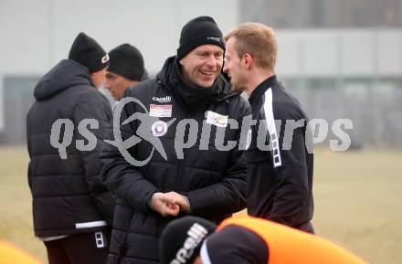 Fussball Bundesliga. Training SK Austria Klagenfurt.   Co-Trainer Martin Lassnig, Christopher Cvetko . Klagenfurt, am 5.1.2024.
Foto: Kuess
www.qspictures.net
---
pressefotos, pressefotografie, kuess, qs, qspictures, sport, bild, bilder, bilddatenbank