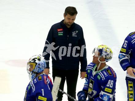 EBEL. Eishockey Bundesliga. EC VSV gegen spusu Vienna Capitals.   Trainer Marcel Rodman (VSV). Villach, am 9.1.2024.
Foto: Kuess
www.qspictures.net
---
pressefotos, pressefotografie, kuess, qs, qspictures, sport, bild, bilder, bilddatenbank