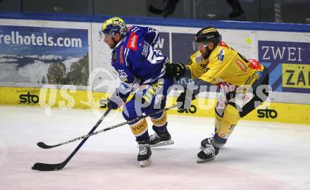 EBEL. Eishockey Bundesliga. EC VSV gegen spusu Vienna Capitals.   Robert Sabolic,  (VSV),  Nikolaus Hartl  (Vienna Capitals). Villach, am 9.1.2024.
Foto: Kuess
www.qspictures.net
---
pressefotos, pressefotografie, kuess, qs, qspictures, sport, bild, bilder, bilddatenbank