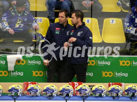 EBEL. Eishockey Bundesliga. EC VSV gegen spusu Vienna Capitals. Co-Trainer David Rodman, Trainer Marcel Rodman   (VSV). Villach, am 9.1.2024.
Foto: Kuess
www.qspictures.net
---
pressefotos, pressefotografie, kuess, qs, qspictures, sport, bild, bilder, bilddatenbank