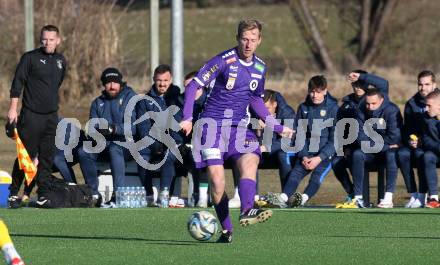 Fussball Bundesliga. Testspiel. SK Austria Klagenfurt gegen Domzale (SLO).   Christopher Cvetko  (Klagenfurt). Moosburg, am 13.1.2024.
Foto: Kuess
www.qspictures.net
---
pressefotos, pressefotografie, kuess, qs, qspictures, sport, bild, bilder, bilddatenbank