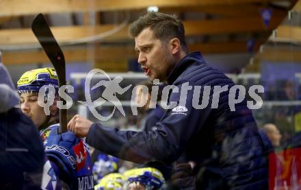 EBEL. Eishockey Bundesliga. EC VSV gegen HC Pustertal Woelfe.   Trainer Marcel Rodman  (VSV). Villach, am 19.1.2024.
Foto: Kuess
www.qspictures.net
---
pressefotos, pressefotografie, kuess, qs, qspictures, sport, bild, bilder, bilddatenbank