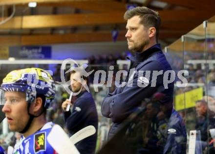 EBEL. Eishockey Bundesliga. EC VSV gegen HC Pustertal Woelfe.    Trainer Marcel Rodman, Co-Trainer David Rodman (VSV). Villach, am 19.1.2024.
Foto: Kuess
www.qspictures.net
---
pressefotos, pressefotografie, kuess, qs, qspictures, sport, bild, bilder, bilddatenbank