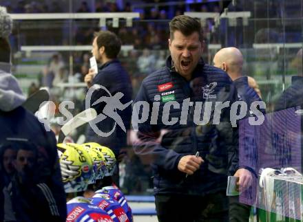 EBEL. Eishockey Bundesliga. EC VSV gegen HC Pustertal Woelfe.    Trainer Marcel Rodman, Co-Trainer David Rodman (VSV). Villach, am 19.1.2024.
Foto: Kuess
www.qspictures.net
---
pressefotos, pressefotografie, kuess, qs, qspictures, sport, bild, bilder, bilddatenbank