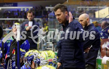 EBEL. Eishockey Bundesliga. EC VSV gegen HC Pustertal Woelfe.   Trainer Marcel Rodman, Co-Trainer David Rodman  (VSV). Villach, am 19.1.2024.
Foto: Kuess
www.qspictures.net
---
pressefotos, pressefotografie, kuess, qs, qspictures, sport, bild, bilder, bilddatenbank