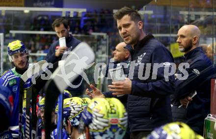 EBEL. Eishockey Bundesliga. EC VSV gegen HC Pustertal Woelfe.   Trainer Marcel Rodman, Co-Trainer David Rodman  (VSV). Villach, am 19.1.2024.
Foto: Kuess
www.qspictures.net
---
pressefotos, pressefotografie, kuess, qs, qspictures, sport, bild, bilder, bilddatenbank