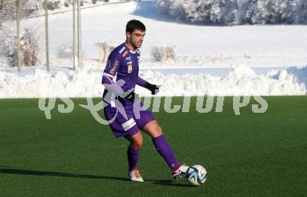 Fussball Testspiel. SK Austria Klagenfurt gegen NK Bravo.   Nikola Djoric (Klagenfurt). Moosburg, am 20.1.2024.
Foto: Kuess
www.qspictures.net
---
pressefotos, pressefotografie, kuess, qs, qspictures, sport, bild, bilder, bilddatenbank