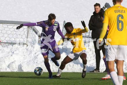 Fussball Testspiel. SK Austria Klagenfurt gegen NK Bravo.  Till Schumacher (Klagenfurt). Moosburg, am 20.1.2024.
Foto: Kuess
www.qspictures.net
---
pressefotos, pressefotografie, kuess, qs, qspictures, sport, bild, bilder, bilddatenbank