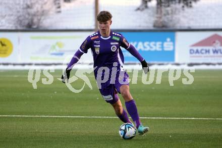 Fussball Testspiel. SK Austria Klagenfurt gegen NK Bravo.  Jannik Robatsch  (Klagenfurt). Moosburg, am 20.1.2024.
Foto: Kuess
www.qspictures.net
---
pressefotos, pressefotografie, kuess, qs, qspictures, sport, bild, bilder, bilddatenbank