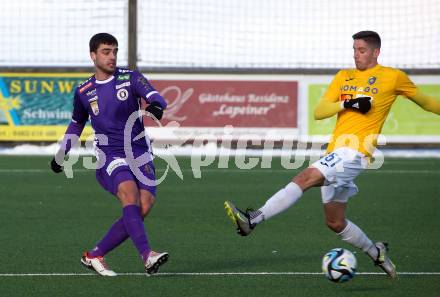 Fussball Testspiel. SK Austria Klagenfurt gegen NK Bravo.   Nikola Djoric (Klagenfurt). Moosburg, am 20.1.2024.
Foto: Kuess
www.qspictures.net
---
pressefotos, pressefotografie, kuess, qs, qspictures, sport, bild, bilder, bilddatenbank