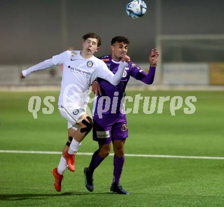 Fussball Testspiel. SK Austria Klagenfurt gegen Sturm Graz Amateure.  Ali Loune (KLagenfurt). Moosburg, am 24.1.2024.
Foto: Kuess
www.qspictures.net
---
pressefotos, pressefotografie, kuess, qs, qspictures, sport, bild, bilder, bilddatenbank