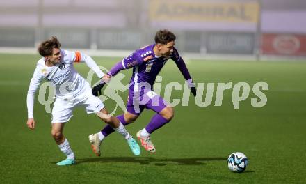 Fussball Testspiel. SK Austria Klagenfurt gegen Sturm Graz Amateure.  Christopher Wernitznig (KLagenfurt). Moosburg, am 24.1.2024.
Foto: Kuess
www.qspictures.net
---
pressefotos, pressefotografie, kuess, qs, qspictures, sport, bild, bilder, bilddatenbank