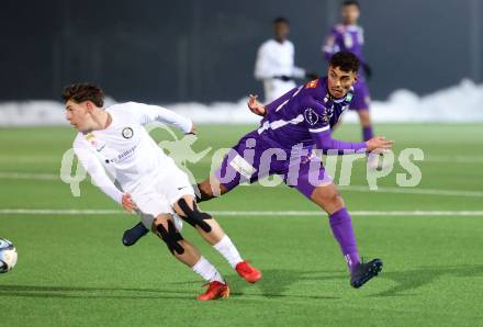 Fussball Testspiel. SK Austria Klagenfurt gegen Sturm Graz Amateure. Ali Loune  (KLagenfurt). Moosburg, am 24.1.2024.
Foto: Kuess
www.qspictures.net
---
pressefotos, pressefotografie, kuess, qs, qspictures, sport, bild, bilder, bilddatenbank