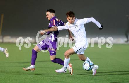 Fussball Testspiel. SK Austria Klagenfurt gegen Sturm Graz Amateure.  Sinan Karweina (KLagenfurt). Moosburg, am 24.1.2024.
Foto: Kuess
www.qspictures.net
---
pressefotos, pressefotografie, kuess, qs, qspictures, sport, bild, bilder, bilddatenbank