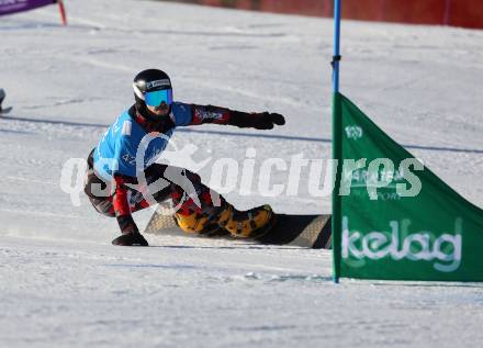 Snowboard Weltcup.  Dominik Burgstaller  (AUT). Simonhoehe, am 27.1.2024.
Foto: Kuess
www.qspictures.net
---
pressefotos, pressefotografie, kuess, qs, qspictures, sport, bild, bilder, bilddatenbank