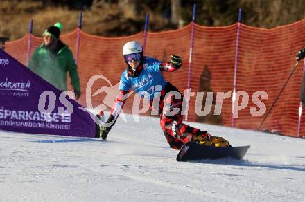 Snowboard Weltcup.  Sabine Schoeffmann  (AUT). Simonhoehe, am 27.1.2024.
Foto: Kuess
www.qspictures.net
---
pressefotos, pressefotografie, kuess, qs, qspictures, sport, bild, bilder, bilddatenbank