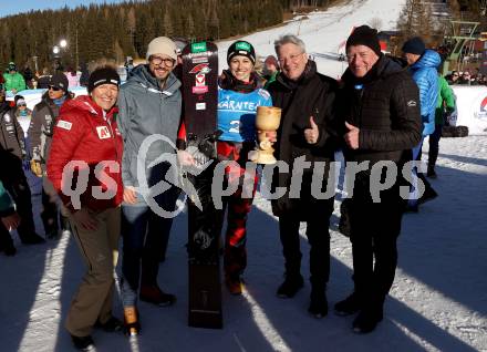 Snowboard Weltcup.   Claidia Strobl-Traninger, LR Sebastian Schuschnig, Sabine Schoeffmann, Landeshauptmann Peter Kaiser, Arno Arthofer. Simonhoehe, am 27.1.2024.
Foto: Kuess
www.qspictures.net
---
pressefotos, pressefotografie, kuess, qs, qspictures, sport, bild, bilder, bilddatenbank