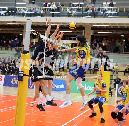 Volleyball. Powerfusion Volley League Men. SK Zadruga Aich/Dob gegen VBK Woerther-See-Loewen Klagenfurt.  Kristof Horvath  (Aich/Dob).  Bleiburg, am 27.1.2024.
Foto: Kuess
www.qspictures.net
---
pressefotos, pressefotografie, kuess, qs, qspictures, sport, bild, bilder, bilddatenbank