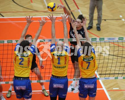 Volleyball. Powerfusion Volley League Men. SK Zadruga Aich/Dob gegen VBK Woerther-See-Loewen Klagenfurt.  Ben Stockhammer (Worthersee Loewen). Bleiburg, am 27.1.2024.
Foto: Kuess
www.qspictures.net
---
pressefotos, pressefotografie, kuess, qs, qspictures, sport, bild, bilder, bilddatenbank