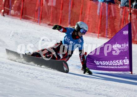 Snowboard Weltcup.   Sabine Schoeffmann (AUT). Simonhoehe, am 27.1.2024.
Foto: Kuess
www.qspictures.net
---
pressefotos, pressefotografie, kuess, qs, qspictures, sport, bild, bilder, bilddatenbank