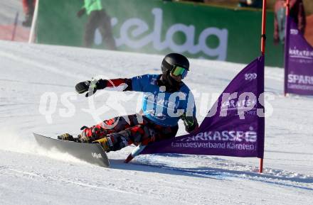 Snowboard Weltcup.  Sebastian Kislinger  (AUT). Simonhoehe, am 27.1.2024.
Foto: Kuess
www.qspictures.net
---
pressefotos, pressefotografie, kuess, qs, qspictures, sport, bild, bilder, bilddatenbank