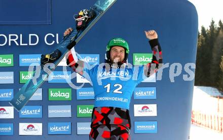 Snowboard Weltcup.  Jubel Fabian Obmann  (AUT). Simonhoehe, am 27.1.2024.
Foto: Kuess
www.qspictures.net
---
pressefotos, pressefotografie, kuess, qs, qspictures, sport, bild, bilder, bilddatenbank