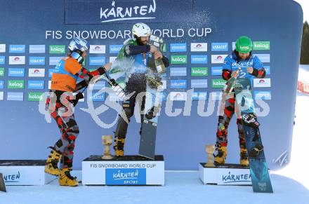 Snowboard Weltcup.  Benjamin Karl (AUT), Daniele Bagozza (ITA), Fabian Obmann (AUT): Simonhoehe, am 27.1.2024.
Foto: Kuess
www.qspictures.net
---
pressefotos, pressefotografie, kuess, qs, qspictures, sport, bild, bilder, bilddatenbank