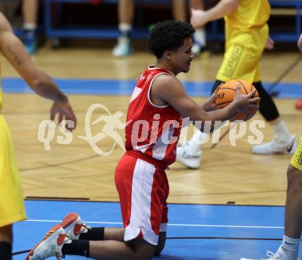 Basketball 2. Liga 2023/2024. Grunddurchgang 15. Runde.  Woerthersee Piraten gegen Upper Austrian Ballers.   Samuel Gatterbauer  (Upper Austrian Ballers).   Klagenfurt, am 28.1.2024
Foto: Kuess

---
pressefotos, pressefotografie, kuess, qs, qspictures, sport, bild, bilder, bilddatenbank