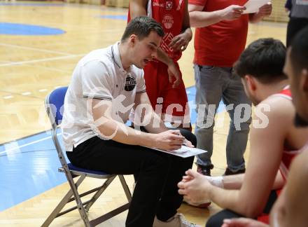 Basketball 2. Liga 2023/2024. Grunddurchgang 15. Runde.  Woerthersee Piraten gegen Upper Austrian Ballers.  Trainer Samuli Nieminen (Upper Austrian Ballers).   Klagenfurt, am 28.1.2024
Foto: Kuess

---
pressefotos, pressefotografie, kuess, qs, qspictures, sport, bild, bilder, bilddatenbank