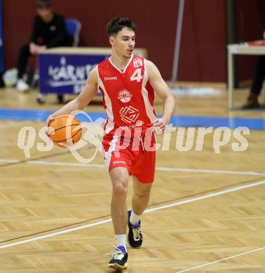 Basketball 2. Liga 2023/2024. Grunddurchgang 15. Runde.  Woerthersee Piraten gegen Upper Austrian Ballers.  Vuk Zivanovic  (Upper Austrian Ballers).   Klagenfurt, am 28.1.2024
Foto: Kuess

---
pressefotos, pressefotografie, kuess, qs, qspictures, sport, bild, bilder, bilddatenbank