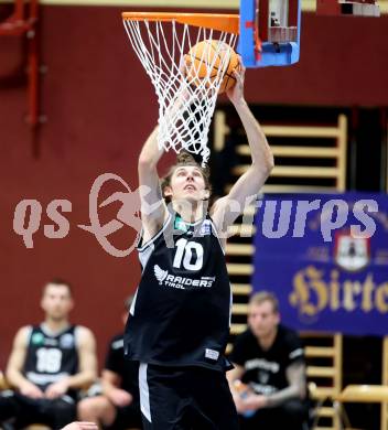 Basketball 2. Liga 2023/2024. Grunddurchgang 16. Runde.  KOS gegen RAIDERS Tirol.   Thomas Pirchner (Tirol). Klagenfurt, am 3.2.2024.
Foto: Kuess
www.qspictures.net
---
pressefotos, pressefotografie, kuess, qs, qspictures, sport, bild, bilder, bilddatenbank