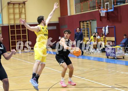 Basketball 2. Bundesliga. Woerthersee Piraten gegen Basket Flames. Andreas Nuck (Piraten), Armin Karian (Basket Flames). Klagenfurt, am 4.2.2024.
Foto: Kuess
---
pressefotos, pressefotografie, kuess, qs, qspictures, sport, bild, bilder, bilddatenbank