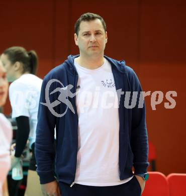 Volleyball. WVL. ATSC Wildcats Klagenfurt gegen Linz/Steg.  Trainer Andrej Flajs  (Wildcats). Klagenfurt, am 12.2.2024.
Foto: Kuess

---
pressefotos, pressefotografie, kuess, qs, qspictures, sport, bild, bilder, bilddatenbank