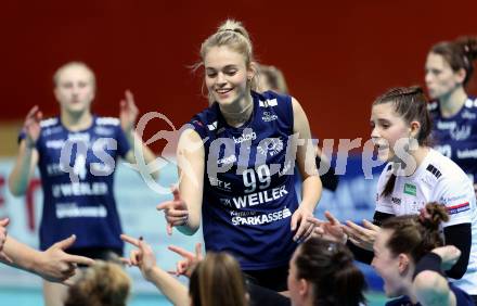 Volleyball. WVL. ATSC Wildcats Klagenfurt gegen Linz/Steg.  Lana HUSANOVIC  (Wildcats). Klagenfurt, am 12.2.2024.
Foto: Kuess

---
pressefotos, pressefotografie, kuess, qs, qspictures, sport, bild, bilder, bilddatenbank