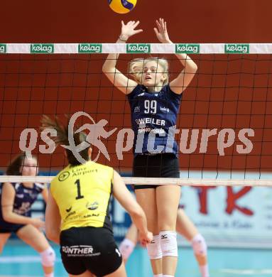 Volleyball. WVL. ATSC Wildcats Klagenfurt gegen Linz/Steg.  Lana HUSANOVIC  (Wildcats). Klagenfurt, am 12.2.2024.
Foto: Kuess
---
pressefotos, pressefotografie, kuess, qs, qspictures, sport, bild, bilder, bilddatenbank