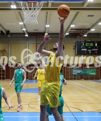 Basketball 2. Liga 2023/2024. Grunddurchgang 19. Runde.  Woerthersee Piraten gegen KOS. Marin Sliskovic  (Piraten). Klagenfurt, am 24.2.2024.
Foto: Kuess

---
pressefotos, pressefotografie, kuess, qs, qspictures, sport, bild, bilder, bilddatenbank