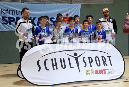 Futsal Schuelerliga. Siegerehrung. Waidmannsdorf. St. Veit an der Glan, am 22.2.2023.
Foto: Kuess
www.qspictures.net
---
pressefotos, pressefotografie, kuess, qs, qspictures, sport, bild, bilder, bilddatenbank