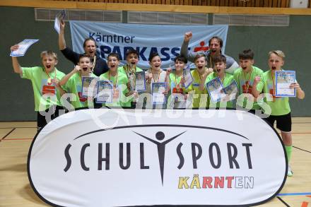 Futsal Schuelerliga. Siegerehrung. Jubel Spittal: St. Veit an der Glan, am 22.2.2023.
Foto: Kuess
www.qspictures.net
---
pressefotos, pressefotografie, kuess, qs, qspictures, sport, bild, bilder, bilddatenbank