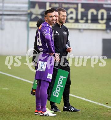 Fussball Bundesliga. SK Austria Klagenfurt gegen FC Blau Weiss Linz. Anton Maglica  (Klagenfurt).  Klagenfurt, am 25.2.2024.
Foto: Kuess
www.qspictures.net
---
pressefotos, pressefotografie, kuess, qs, qspictures, sport, bild, bilder, bilddatenbank