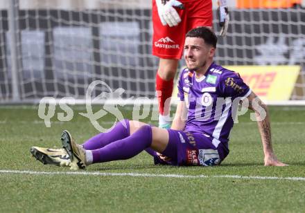 Fussball Bundesliga. SK Austria Klagenfurt gegen FC Blau Weiss Linz.  Sinan Karweina,  (Klagenfurt).  Klagenfurt, am 25.2.2024.
Foto: Kuess
www.qspictures.net
---
pressefotos, pressefotografie, kuess, qs, qspictures, sport, bild, bilder, bilddatenbank