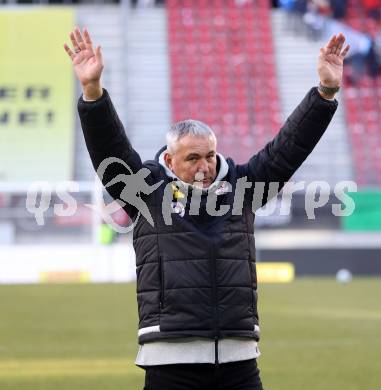 Fussball Bundesliga. SK Austria Klagenfurt gegen FC Blau Weiss Linz. Trainer Peter Pacult  (Klagenfurt).  Klagenfurt, am 25.2.2024.
Foto: Kuess
www.qspictures.net
---
pressefotos, pressefotografie, kuess, qs, qspictures, sport, bild, bilder, bilddatenbank