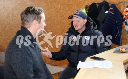 Schi Nordisch. Schispringen. Interview Thomas Morgenstern. Marcel Santner, Thomas Morgenstern. Mauterndorf, am 14.12.2023.
Foto: Kuess
---
pressefotos, pressefotografie, kuess, qs, qspictures, sport, bild, bilder, bilddatenbank