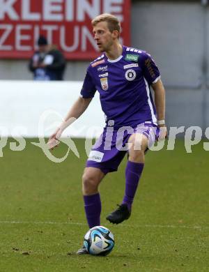 Fussball Bundesliga. SK Austria Klagenfurt gegen FC Blau Weiss Linz. Christopher Cvetko  (Klagenfurt).  Klagenfurt, am 25.2.2024.
Foto: Kuess
www.qspictures.net
---
pressefotos, pressefotografie, kuess, qs, qspictures, sport, bild, bilder, bilddatenbank