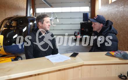 Schi Nordisch. Schispringen. Interview Thomas Morgenstern. Marcel Santner, Thomas Morgenstern. Mauterndorf, am 14.12.2023.
Foto: Kuess
---
pressefotos, pressefotografie, kuess, qs, qspictures, sport, bild, bilder, bilddatenbank